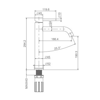 Смеситель для раковины Prohanss P31.15.09 графит